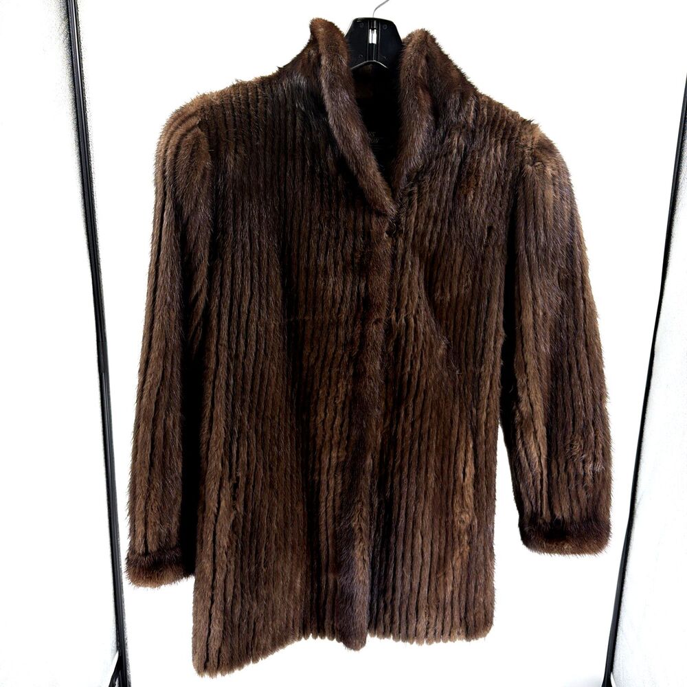 The Evans Collection Women's Mink Brown Fur JACKET Vintage